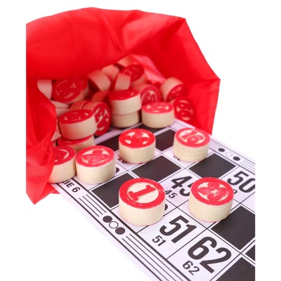 Настольная игра Русское Лото в деревянном футляре Miland ИН-6459