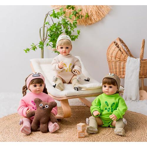 Интерактивная кукла Реборн Малышка Зайчик Yeez Wood JX-298-3 фото 3