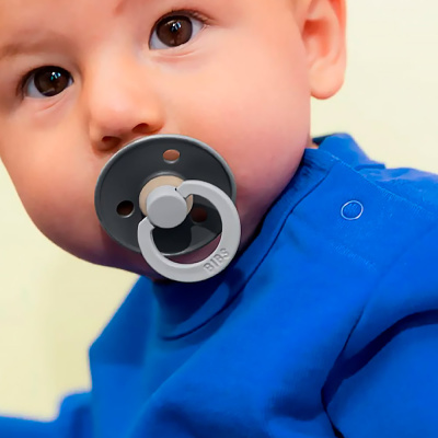 Набор пустышек латексных Studio Colour Fusion 2 шт от 6 мес Cloud/Iron mix Bibs 12028103 5