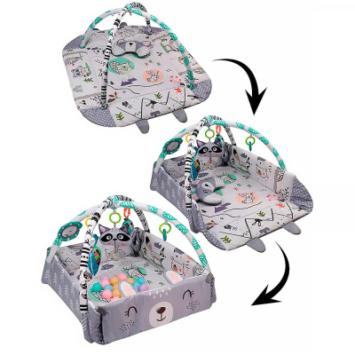 Коврик детский развивающий с игрушками три положения Рыжий кот Y20246107 2