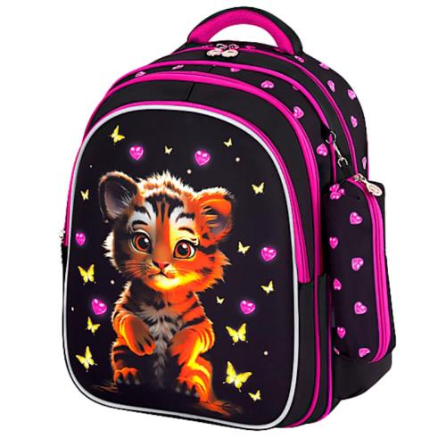 Рюкзак Mind детский Tiger Cub 2 отделения пенал Brauberg 273175