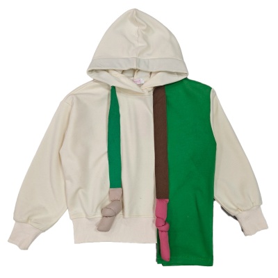 Толстовка для девочки Colabear 687045 молочная Толстовка для девочки Colabear 687045 молочная