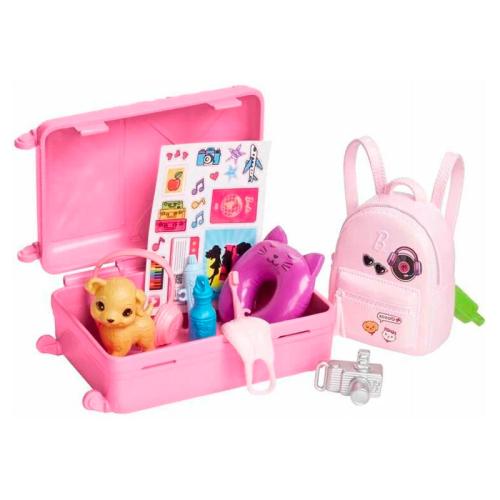 Кукла Барби и дорожный набор со щенком 28 см Mattel HJY18 фото 2