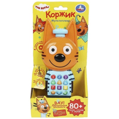 Интерактивная игрушка Мультиплеер Три Кота Коржик Умка HT617-R