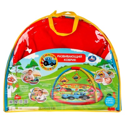 Детский развивающий коврик Синий Трактор Умка K52770STR