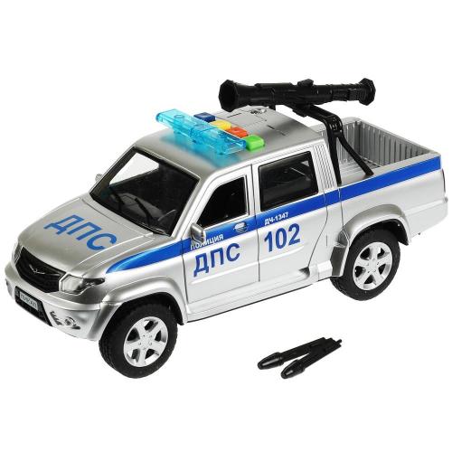 Машинка UAZ Pickup Полиция Технопарк PICKUP-22PLPOL-CANSR фото 4