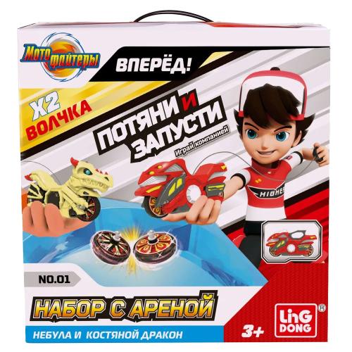Игровой набор с волчком Moto Fighters Небула и Дракон Мотофайтеры MT0109 фото 5