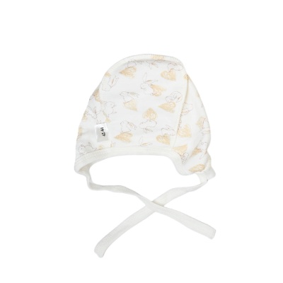 Чепчик Зайцы с сердцами Чуди Кидс 102423 белый 02