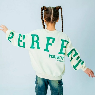 Свитшот для девочки Colabear 687041 молочный 2