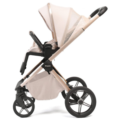 Коляска 2 в 1 Peppy Monaco Plus Beige рама бежевая