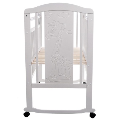 Кровать детская колесо-качалка Pituso Noli Жирафик J-502 серый 02