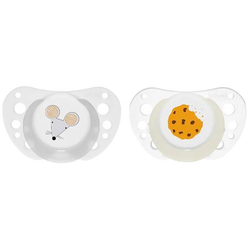 Пустышка Physioforma Air gray lumi 16-36 месяцев 2 штуки Chicco 8058664171590