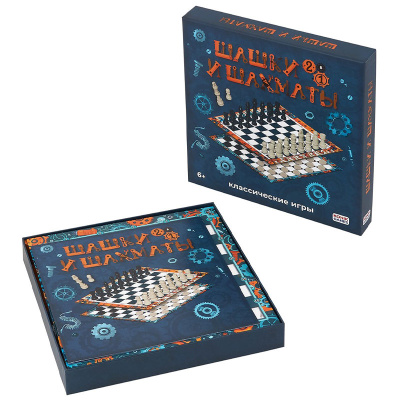 Настольная игра Шахматы Шашки Konik KG0024 2