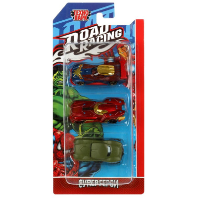Набор металлических машинок Road Racing Супергерои Технопарк RR-SET-0120-R 05