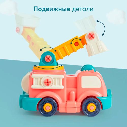 Конструктор Автовышка Young Mechanic с отверткой 34 детали Happy Baby 331883 фото 2