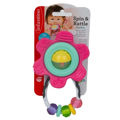 Прорезыватель Цветок розовый Infantino 216314-1