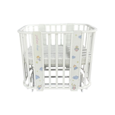 Кровать детская доской с поперечным маятником Антел Ariel 5 в 1 Ангелочки 02 Кровать детская доской с поперечным маятником Антел Ariel 5 в 1 Ангелочки 02