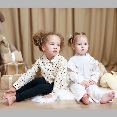 Рубашка Сердечки Чуди Кидс 204724-1 бежевый 04