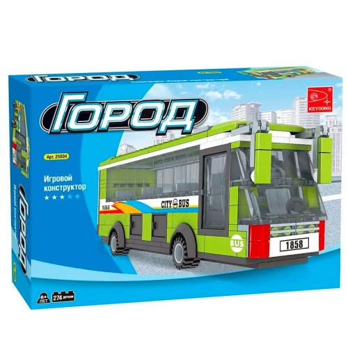 Конструктор Город Рейсовый автобус 274 детали Ausini K-25604 фото 3