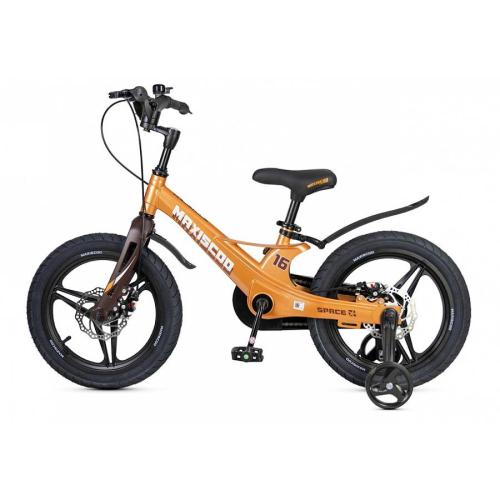 Велосипед детский Maxiscoo Space Deluxe 16 MSC-S1644D оранжевый топаз фото 3