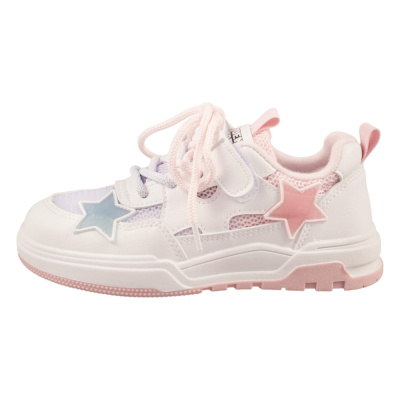 Кеды школьные Baden KAC081-010 бело-розовый 02