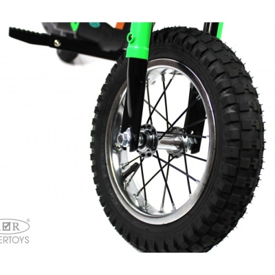 Детский электромотоцикл RiverToys A005AA зелёный