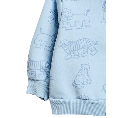 Толстовка утеплённая для мальчика Tuffy 240602 голубая 2