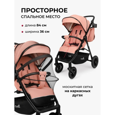 Коляска прогулочная Costa Vita VT-9 пыльная роза 03