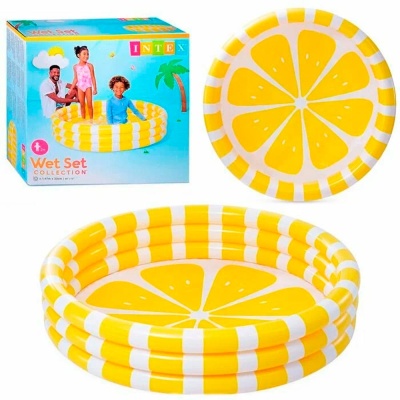Бассейн детский надувной Лимон 147х33 см Intex 58432NP 2