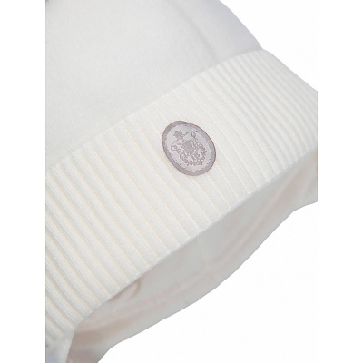 Шапка зимняя утеплённая с меховым помпоном на завязках Наследникъ НВ1015-ЭК 4