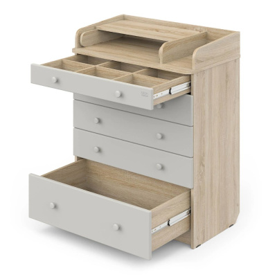 Комод с органайзером Атон Maks 805 дуб сонома-серый шелк 02