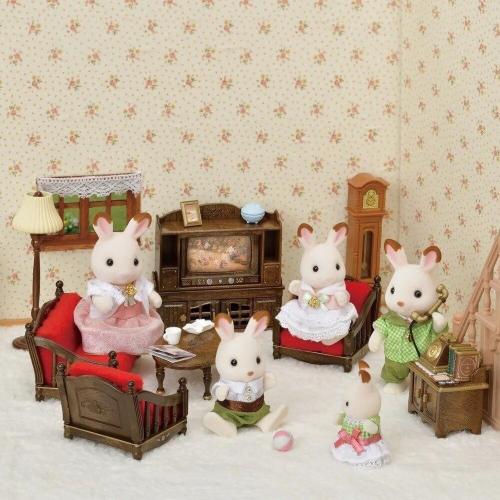 Игровой набор Sylvanian Families Классическая коричневая мебель для гостиной Epoch 2072 фото 4