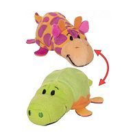 Мягкая игрушка-вывернушка Ням Ням Крокодильчик-Жираф 12 см 1Toy Т13908