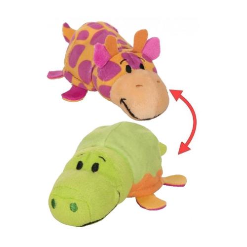 Мягкая игрушка-вывернушка Ням Ням Крокодильчик-Жираф 12 см 1Toy Т13908