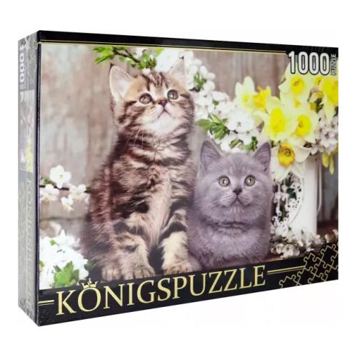 Пазл Котята в весенних цветах 1000 элементов Konigspuzzle ШТK1000-0647 26 фото 2