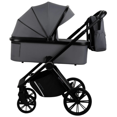 Коляска 2 в 1 Indigo Sting тёмно-серый 02