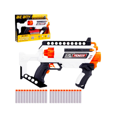 Игровой набор Автомат BeBoy 7-и зарядный барабан  24 софт-патрона BeBoy IT109757 2
