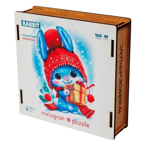 Деревянный пазл Collection Animation Новогодний Кролик 140 деталей Melograno MPZCA27-M фото 6
