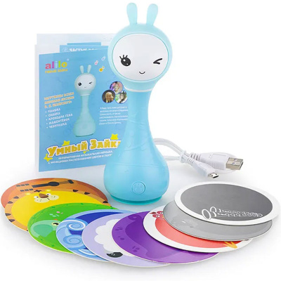 Музыкальная игрушка Умный зайка R1 Alilo 60402 R1 синий 4