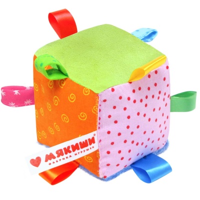 Мягкий кубик «Кубик с петельками» Мякиши 264 Мягкий кубик «Кубик с петельками» Мякиши 264