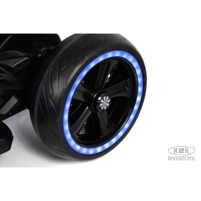 Детский электромотоцикл RiverToys М777БХ синий