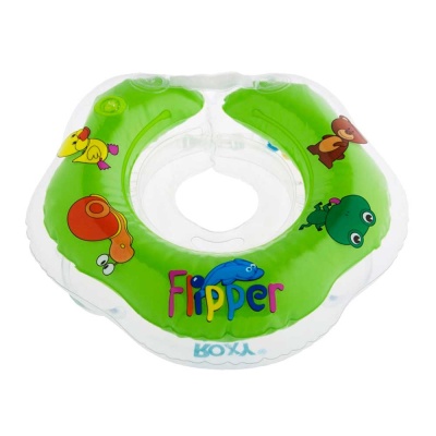 Надувной круг Flipper на шею для купания малышей Roxy Kids FL001-G 2 Надувной круг Flipper на шею для купания малышей Roxy Kids FL001-G 2