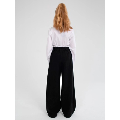 Брюки школьные для девочки Синяя Мода W503B-G39 черные 3