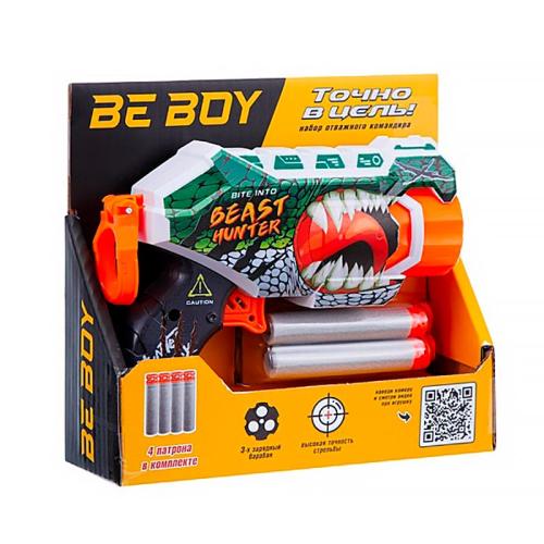 Пистолет Охотник трёхзарядный 4 софт патрона BeBoy IT109745 фото 4