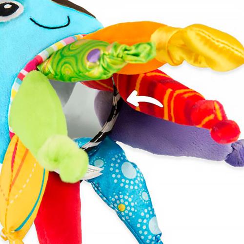Игрушка с подвесом для малышей Капитан Кальмар развивающая Lamaze Tomy 65963 фото 2