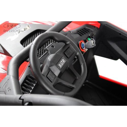 Детский электромобиль RiverToys C777CC красный фото 5