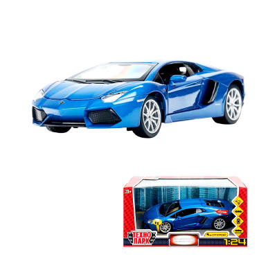 Машинка металлическая lamborghini aventador coupe с светом и звуком 19 см Технопарк 68254A 4