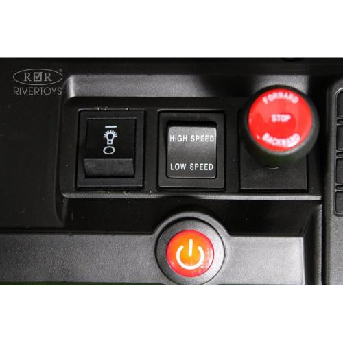 Детский электромобиль Jeep RiverToys A222AA серый фото 17