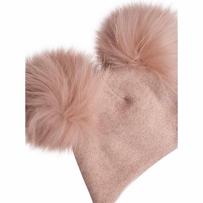 Шапка с 2 помпонами на завязках Наследникъ НВ5005-СБ 4