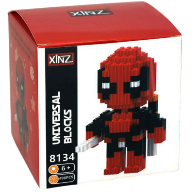 3D-конструктор Герой в красном XINZ 3D8134